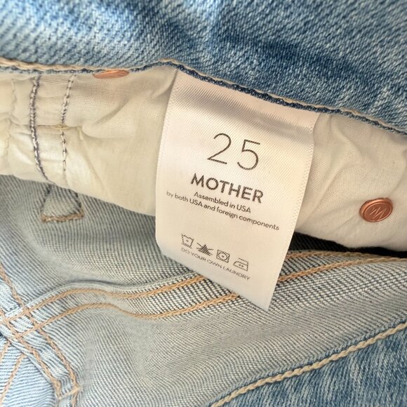 MOTHER Dazzler Mid Rise Ankle Fray Jeans in Blessing in Disguise - Picture 8 of 9